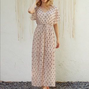 LOST & WANDER BROOKE COVER UP MAXI IN BLUSH